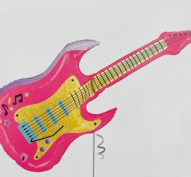 Folienballon Gitarre in pink