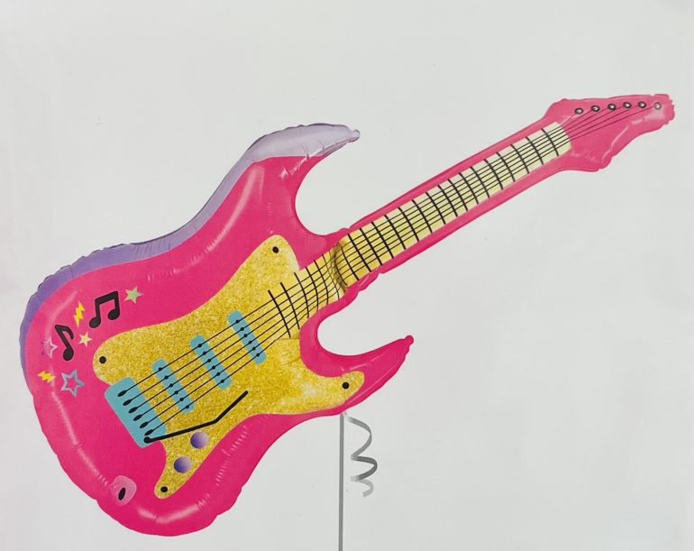 Folienballon Gitarre in pink