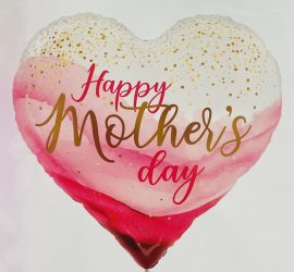 Folienherz Happy Mother´sday; 71cm