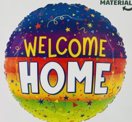 Folienballon `Welcome Home; rund; 45cm