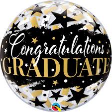 Bubble - Graduate; Rundballon; 40cm