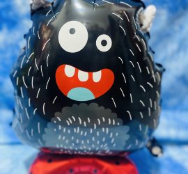 Standupballon Kleines Monster Black