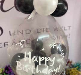 Stufferballon Black and White