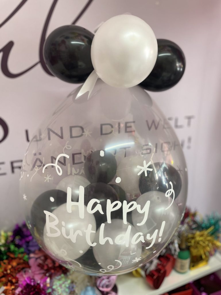 Stufferballon Black and White