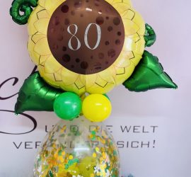 Stufferballon mit Sonnenblume
