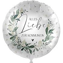 Folienballon `Alles Liebe zur Kommunion´