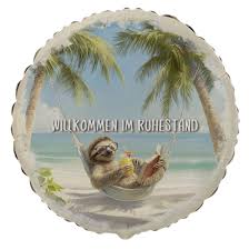 Folienballon `Willkommen im Ruhestand´