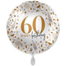 FL-Ballon 60 HAPPY birthday; 75cm; rund