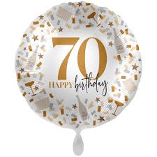 FL-Ballon 70 HAPPY birthday; rund; 75cm