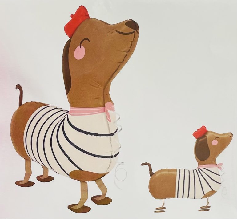 Airwalker Dackel mit Kappe