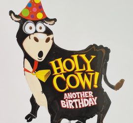 Folienballon Holy Cow! Another Birthday