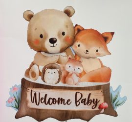 Folienballon `Welcome Baby´