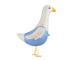 Airwalker Gans mit blauem Shirt