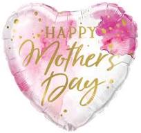 Folienherz `Happy Mothers Day´